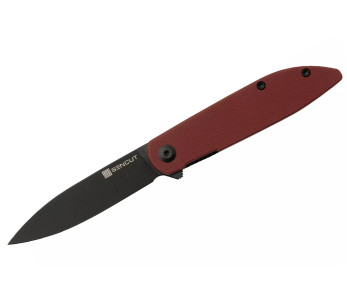 Sencut Bocll II S220193 vouwmes zwart lemmet rood G10 handvat 9.5cm