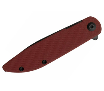 Faca dobrável Sencut Bocll II S220193 lâmina preta cabo G10 vermelho 9,5cm 2