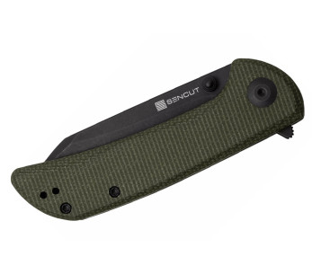 Sencut Fritch S220141 taittoveitsi 10.2cm vihreä micarta kahva 2