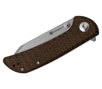 Sencut Fritch S220143 navaja plegable con mango de micarta marrón 10.2cm 2