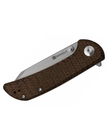 Sencut Fritch S220143 foldekniv med brunt micarta-håndtag 10,2 cm