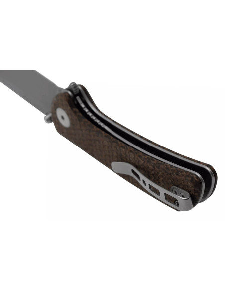 Sencut Fritch S220143 foldekniv med brunt micarta-håndtag 10,2 cm