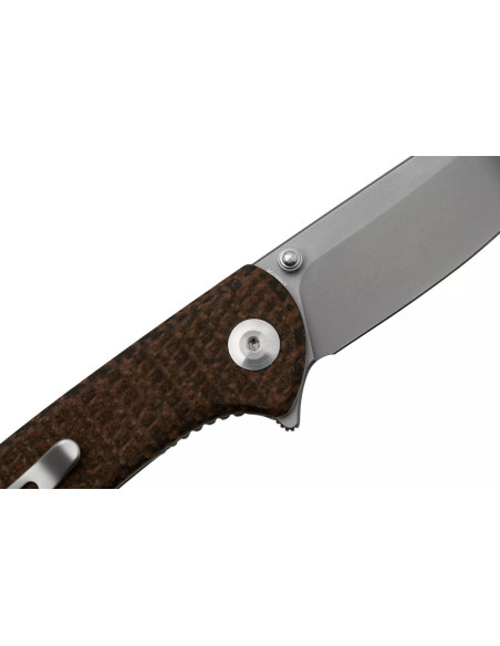 Sencut Fritch S220143 foldekniv brunt micarta-håndtag 10,2 cm