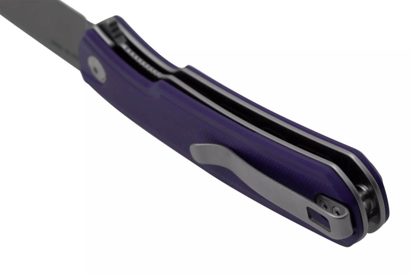 Faca dobrável Sencut Scitus S210422 Cabo G10 roxo de 11,5 cm