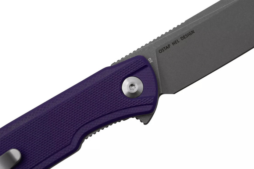 Sencut Scitus S210422 foldekniv lilla G10-håndtak 11,5 cm