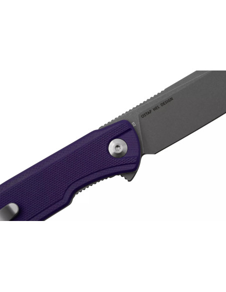 Faca dobrável Sencut Scitus S210422 Cabo G10 roxo de 11,5 cm