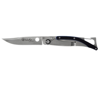Navalha dobrável Lug SP1SBB 11cm cabo G10 preto e azul com clip