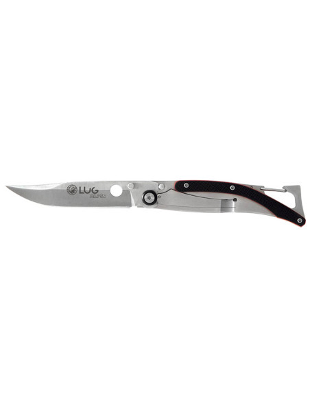Klappmesser LUG SP1SRB schwarz und rot Griff aus G10 und Stahl 11cm mit Clip