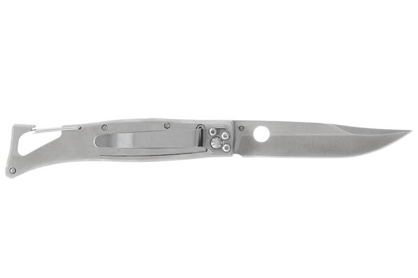 LUG SP1SRB svart och röd fällkniv 11cm G10- och stålhandtag med clips