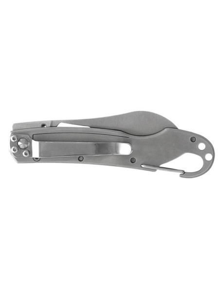 LUG SP2SBB black and blue folding knife 11.6cm steel and G10 handle with snap hook