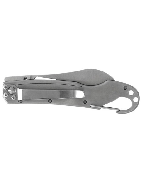 LUG SP2SRB musta ja punainen taittoveitsi 11.6cm G10-teräskahva karabiinilla varustettuna