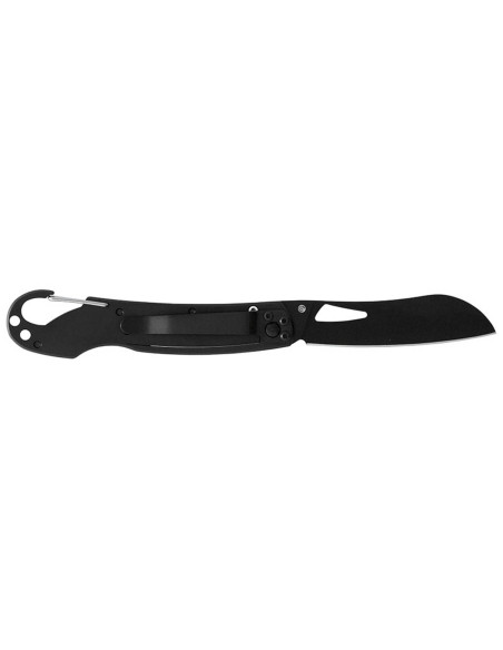 LUG SP2TBB musta ja sininen taittoveitsi 11.6cm terästä ja G10 kahva, jossa on kartiokoukku