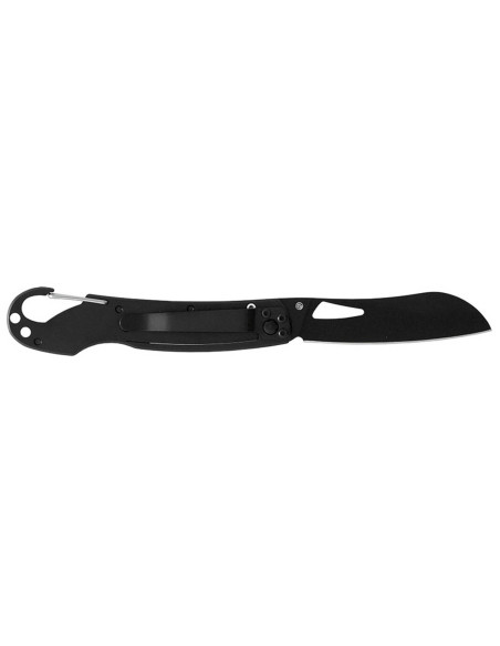 LUG SP2TOB black and orange folding knife with G10 and 11.6cm steel handle and snap hook