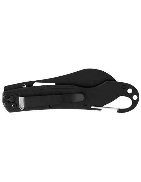 LUG SP2TOB black and orange folding knife with G10 and 11.6cm steel handle and snap hook