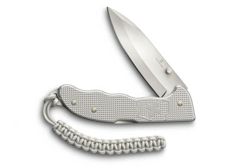 Coltello pieghevole Victorinox Evoke Alox 0.9415.D26 manico in alox grigio 13,6 cm