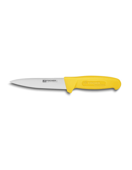 Fischer professional bleeding knife 14cm yellow overmoulded handle