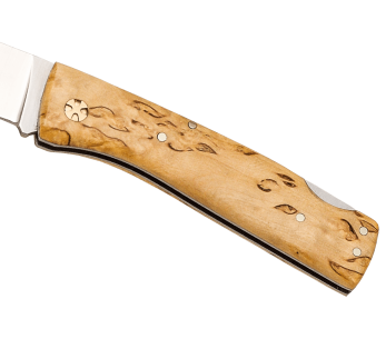 Navaja plegable Salamandra con mango de madera de abedul de 9,5 cm 2