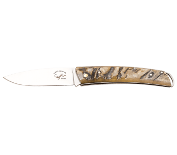 Faca dobrável Salamandra com cabo de chifre áspero de 9 cm