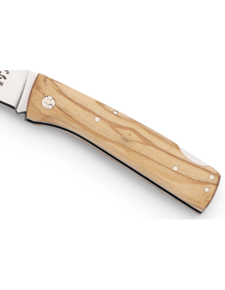 Navaja plegable Salamandra 9.5cm mango de madera de olivo