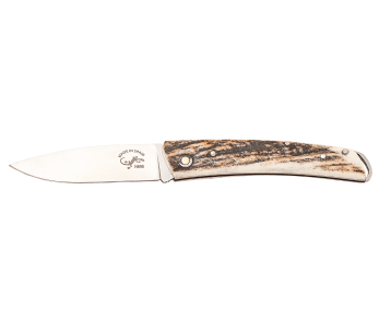 Salamandra fällkniv 9cm handtag i hjorthorn med remögla