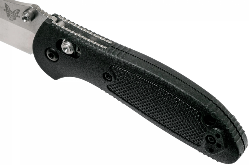 Coltello pieghevole Benchmade Mini Griptilian 556 con manico in grivory nero da 9,9 cm
