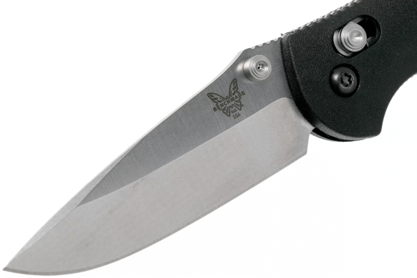 Coltello pieghevole Benchmade Mini Griptilian 556 con manico in grivory nero da 9,9 cm