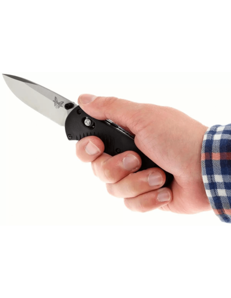 Benchmade foldekniv Mini Barrage 585 sort valox håndtag 10cm
