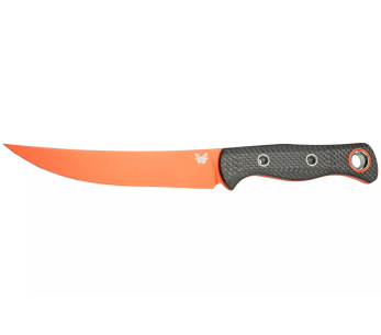 Benchmade Meatcrafter 15500OR-2 kniv orange blad 15,4cm grå aluminium/kolfiberhandtag + fodral