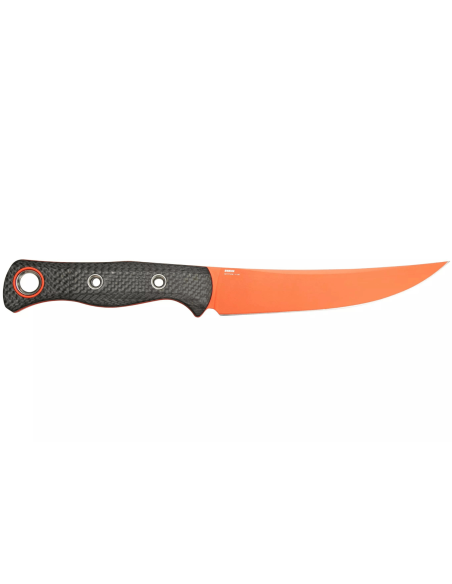 Benchmade Meatcrafter 15500OR-2 coltello 15,4 cm lama arancione manico grigio alluminio/carbonio + custodia