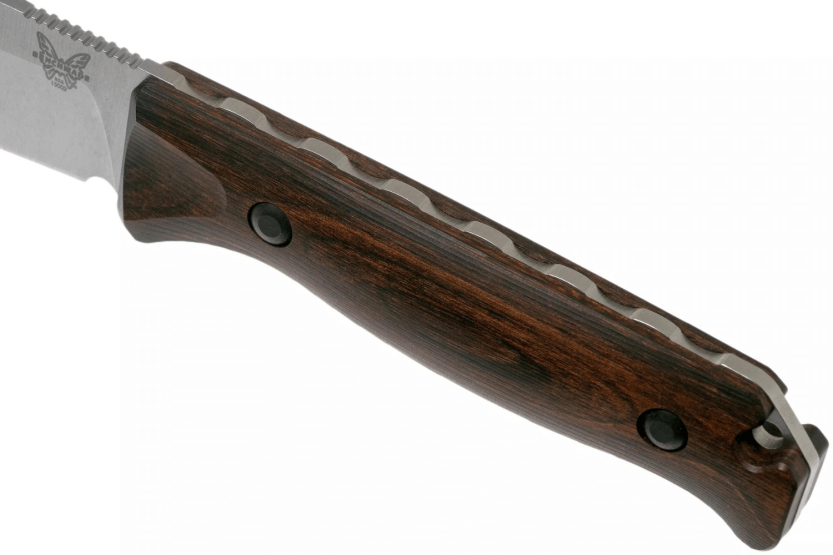 Messer Benchmade Saddle Mountain Skinner 15002 Klinge 10,7cm stabilisierter Holzgriff + Lederetui