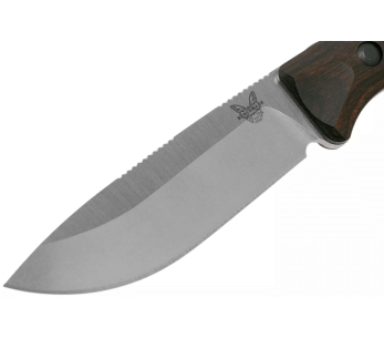 Benchmade Saddle Mountain Skinner 15002 mes 10.7cm lemmet gestabiliseerd houten handvat + lederen schede 2