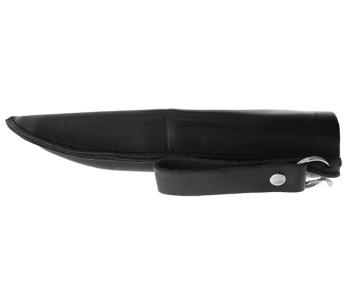 Arctic Legend Hobby Knife AL927 lama da 9,5 cm manico in legno tinto nero + fodero in pelle 2