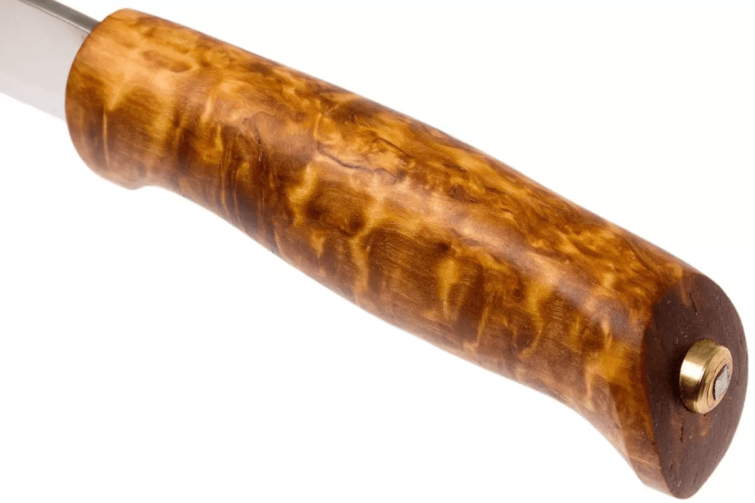Helle Gaupe H310 veitsi 10,7cm ruostumattomasta teräksestä valmistettu terä koivukahva + nahkatuppi