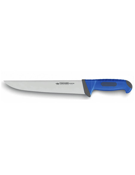 Fischer SANDVIK 23cm slicing knife with ultra-comfortable blue handle