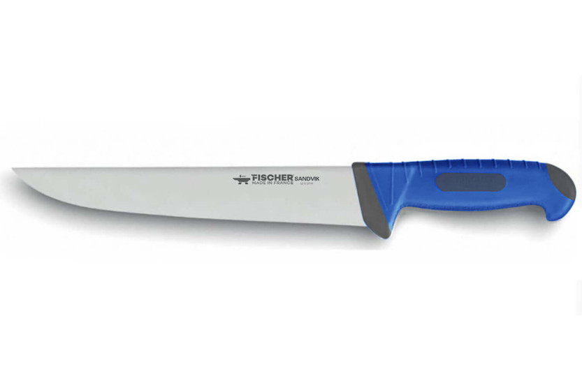 Fischer SANDVIK 28cm snijmes met ultra comfortabel blauw handvat