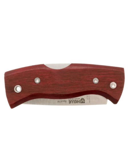 Helle Raud M H654 foldekniv 9,4 cm med håndtak i bjørketre
