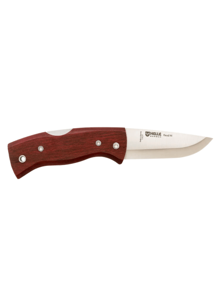 Helle Raud M H654 foldekniv 9,4 cm med håndtak i bjørketre