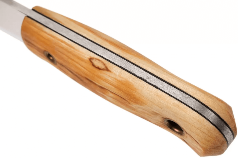 Faca Helle Mândra H620 6,9cm lâmina em aço inoxidável cabo em bétula + bainha em pele