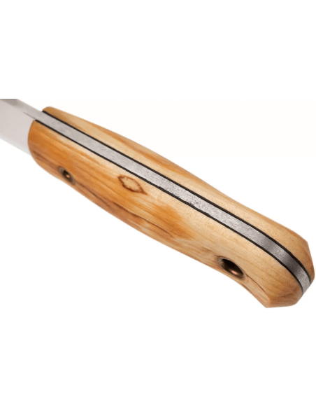 Faca Helle Mândra H620 6,9cm lâmina em aço inoxidável cabo em bétula + bainha em pele
