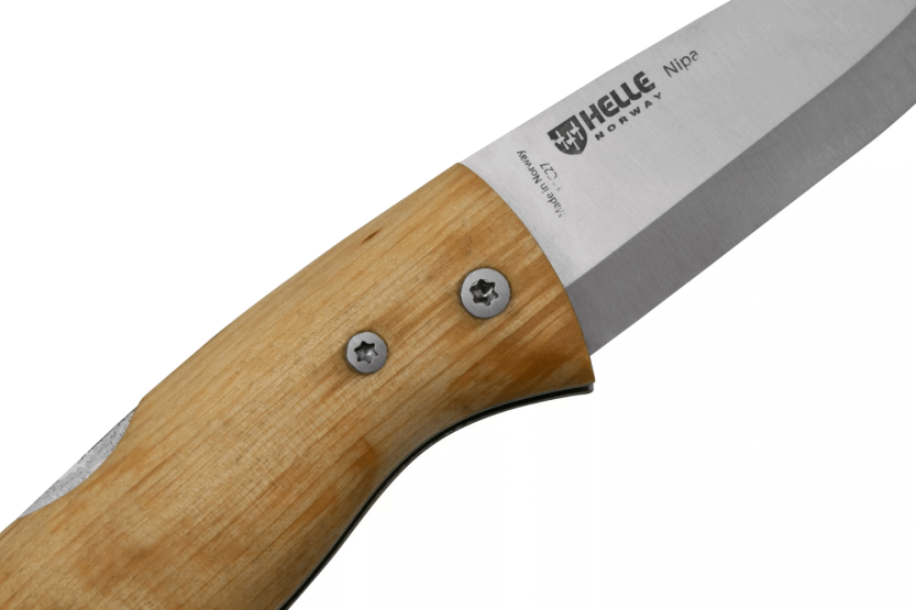 Helle Nipa H657 coltello pieghevole 9,4 cm manico in legno di betulla