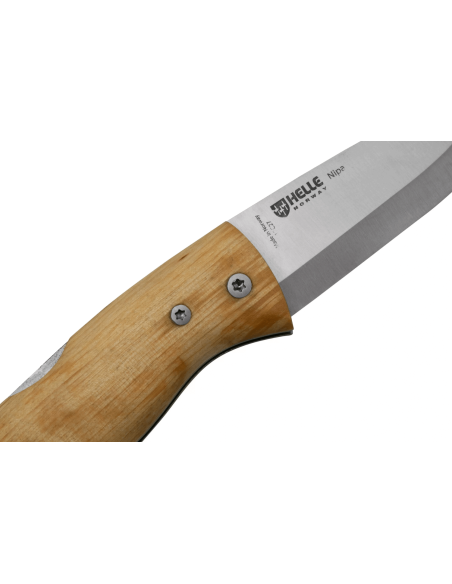 Helle Nipa H657 foldekniv 9,4 cm håndtag i birketræ