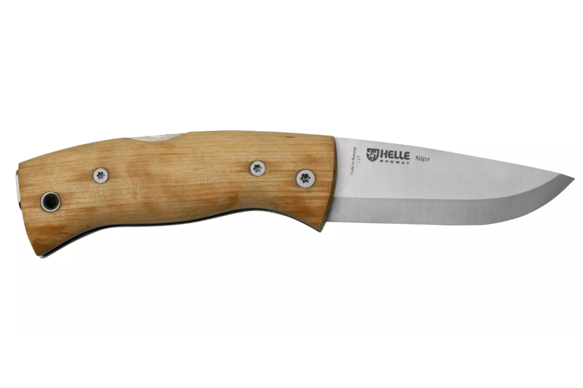 Helle Nipa H657 vouwmes 9.4cm berkenhouten handvat