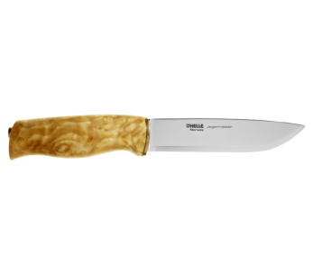 Helle Jegermester H042 knife stainless steel blade 13,5cm birch handle + leather sheath
