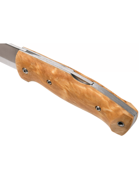 Helle Bleja H625 foldekniv 11,7 cm birketræshåndtag + læderskede