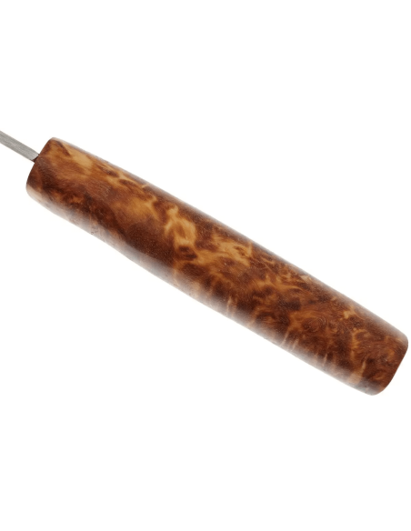 Helle Eggen H201075 stainless steel knife 10cm birch handle + leather sheath