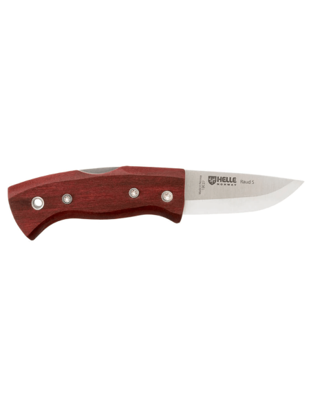 Cuchillo plegable Helle Raud S H663 8cm mango de madera de abedul