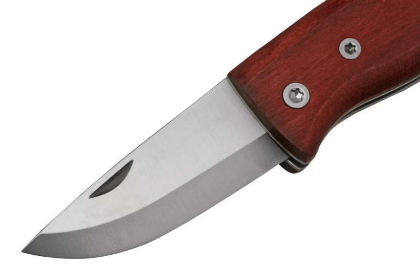 Cuchillo plegable Helle Raud S H663 8cm mango de madera de abedul