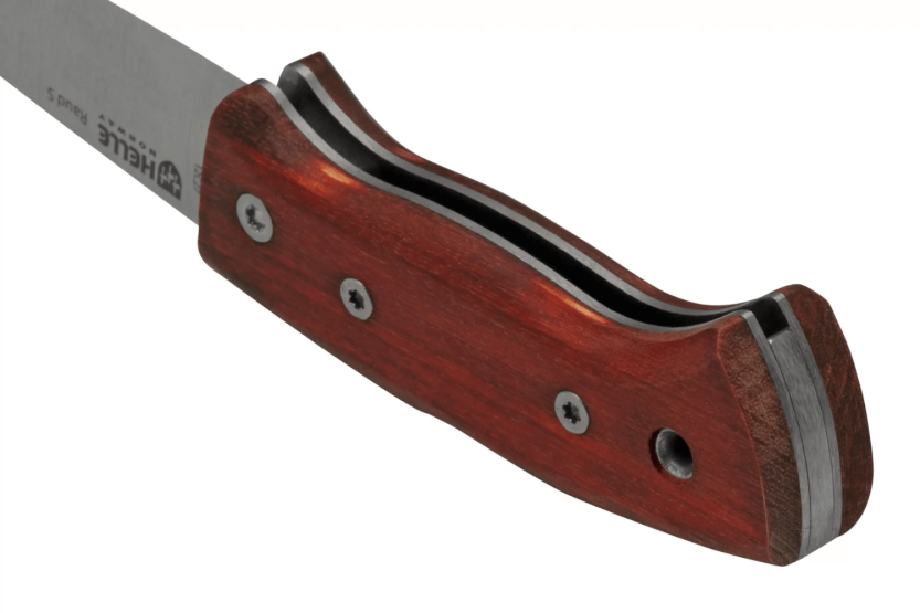 Cuchillo plegable Helle Raud S H663 8cm mango de madera de abedul