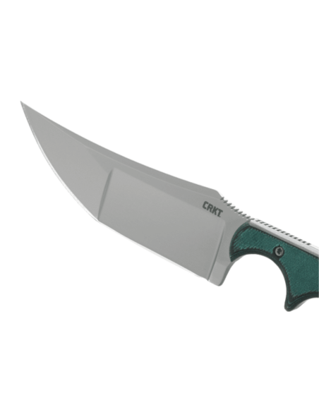 Faca de pescoço CRKT Minimalist 2394 9cm lâmina katana cabo em micarta + bainha