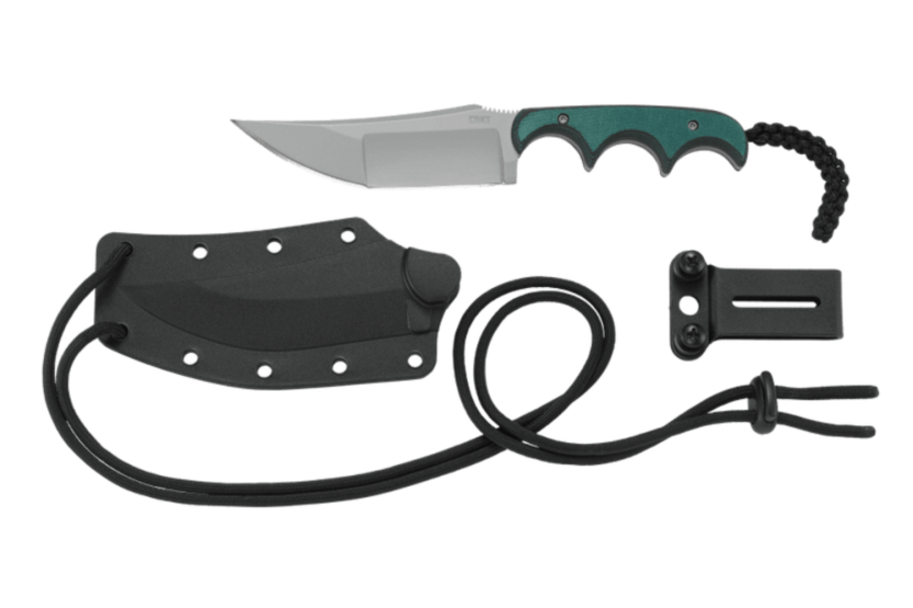 CRKT Minimalist 2394 halskniv 9cm katana blad micarta handtag + slida